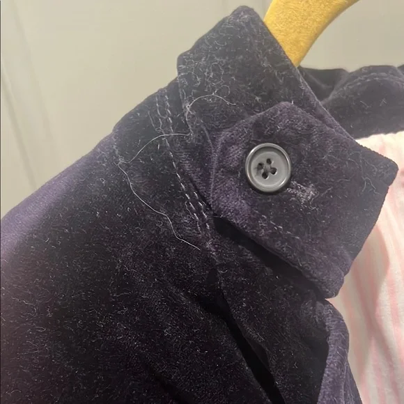 π Vintage J. Crew Velvet Blazer | Size S | Blue with Pink Lining | EUC - Picture 3 of 8